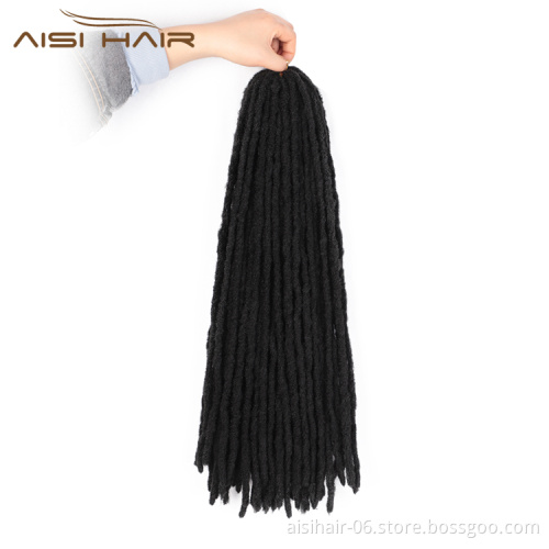 Aisi Hair Dreadlocks Crochet Braids Soft Goddess Faux Locs Crochet Hair Synthetic Braiding Hair Extension For Black Women